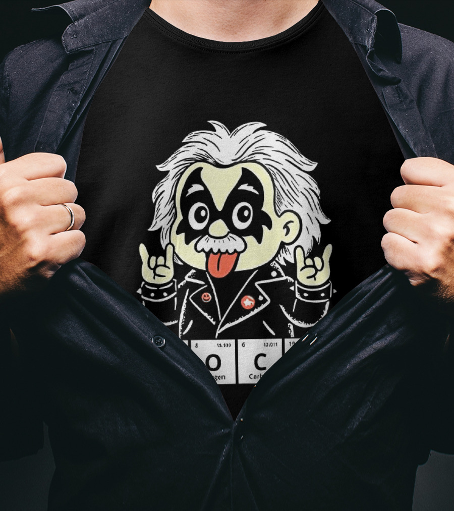 Rock Science Albert Einstein Kiss Makeup Tongue Out T-Shirt