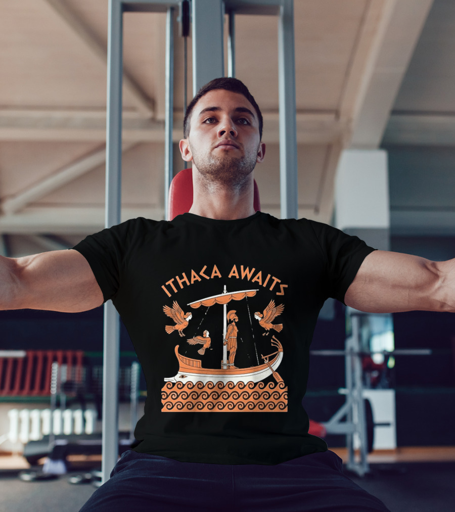 Ithaca Awaits Ancient Odyssey Journey Mythology T-Shirt