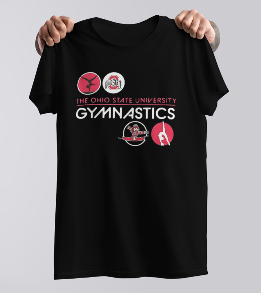 Ohio State University Gymnastics Buckeyes Team Spirit T-Shirt