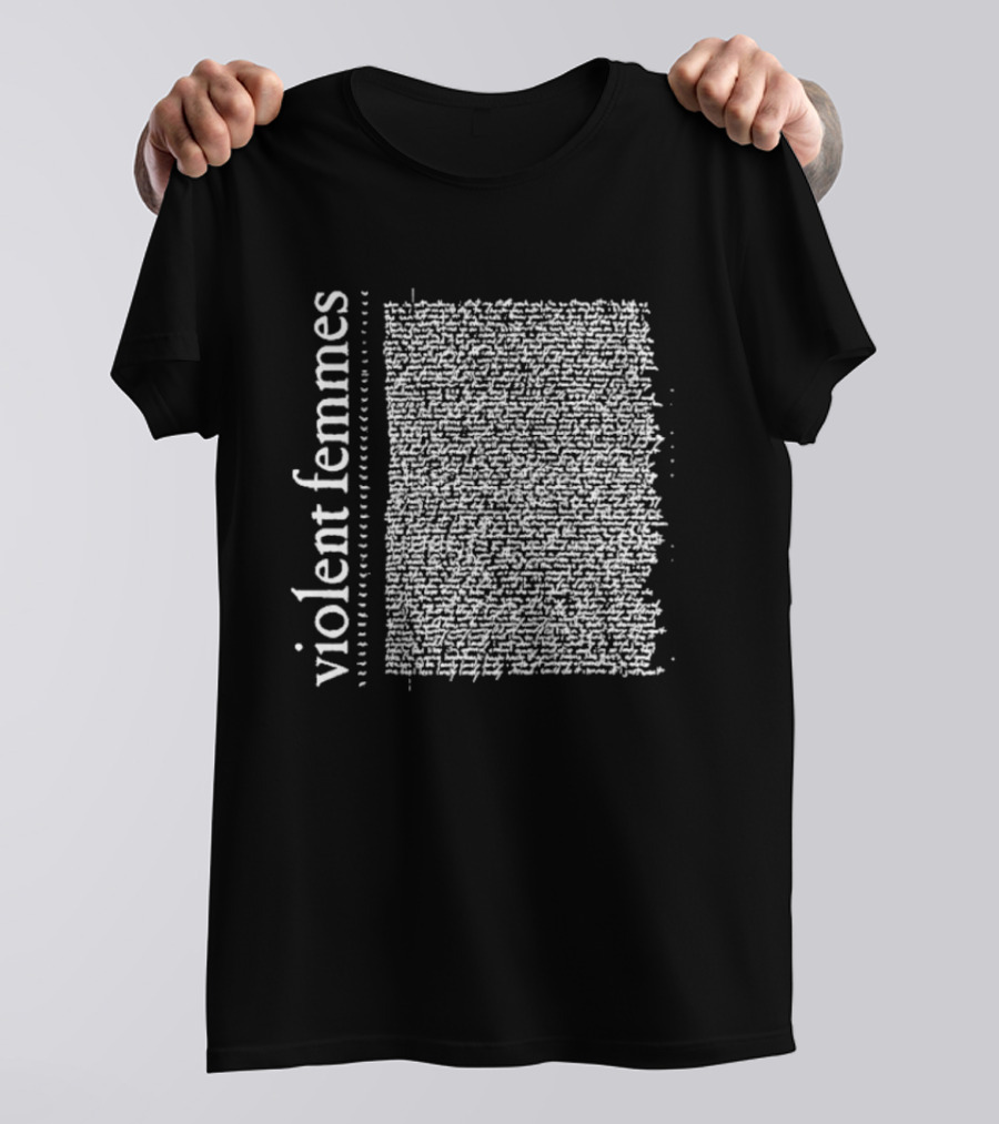 Violent Femmes Self Titled Album Lyrics T-Shirt