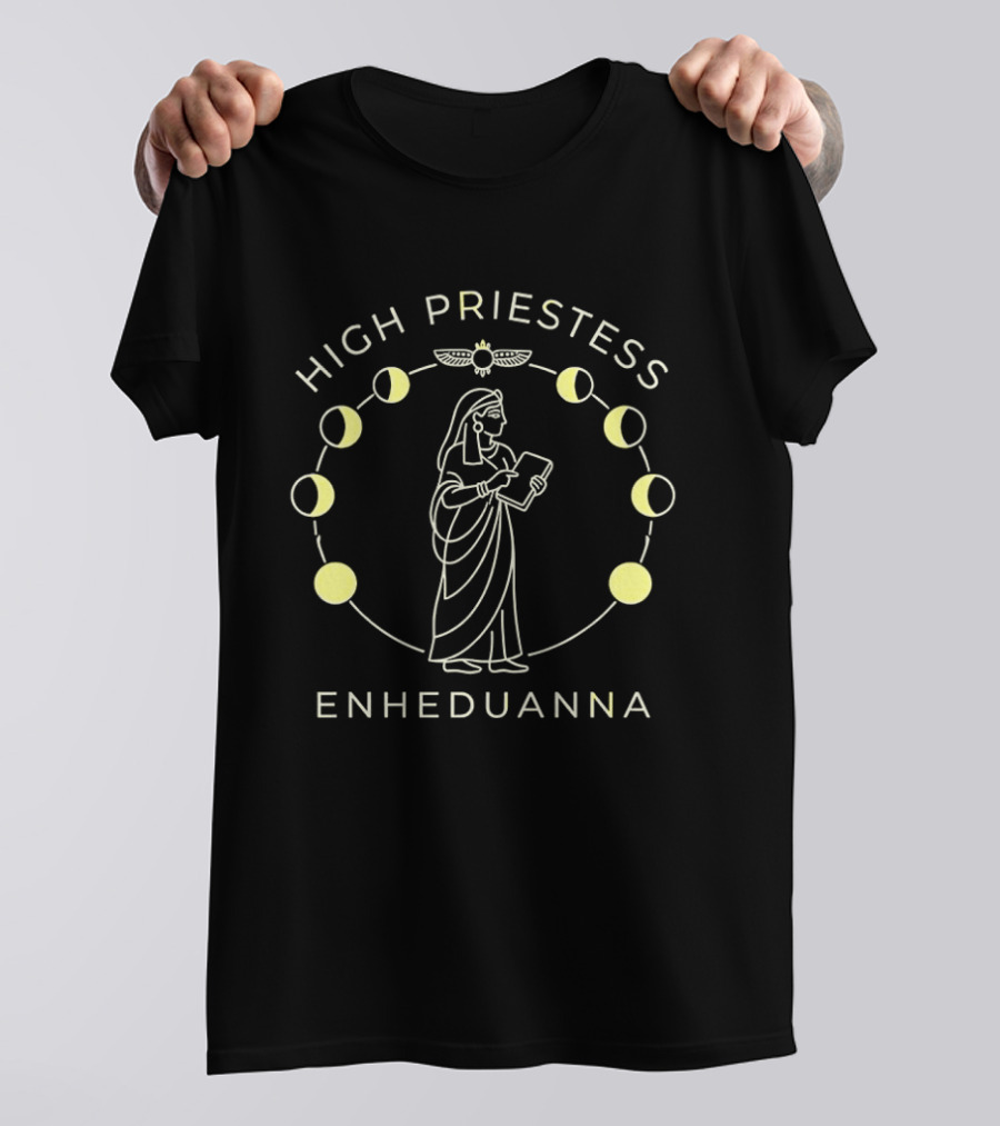 High Priestess Enheduanna Sumerian Moon Phases T-Shirt