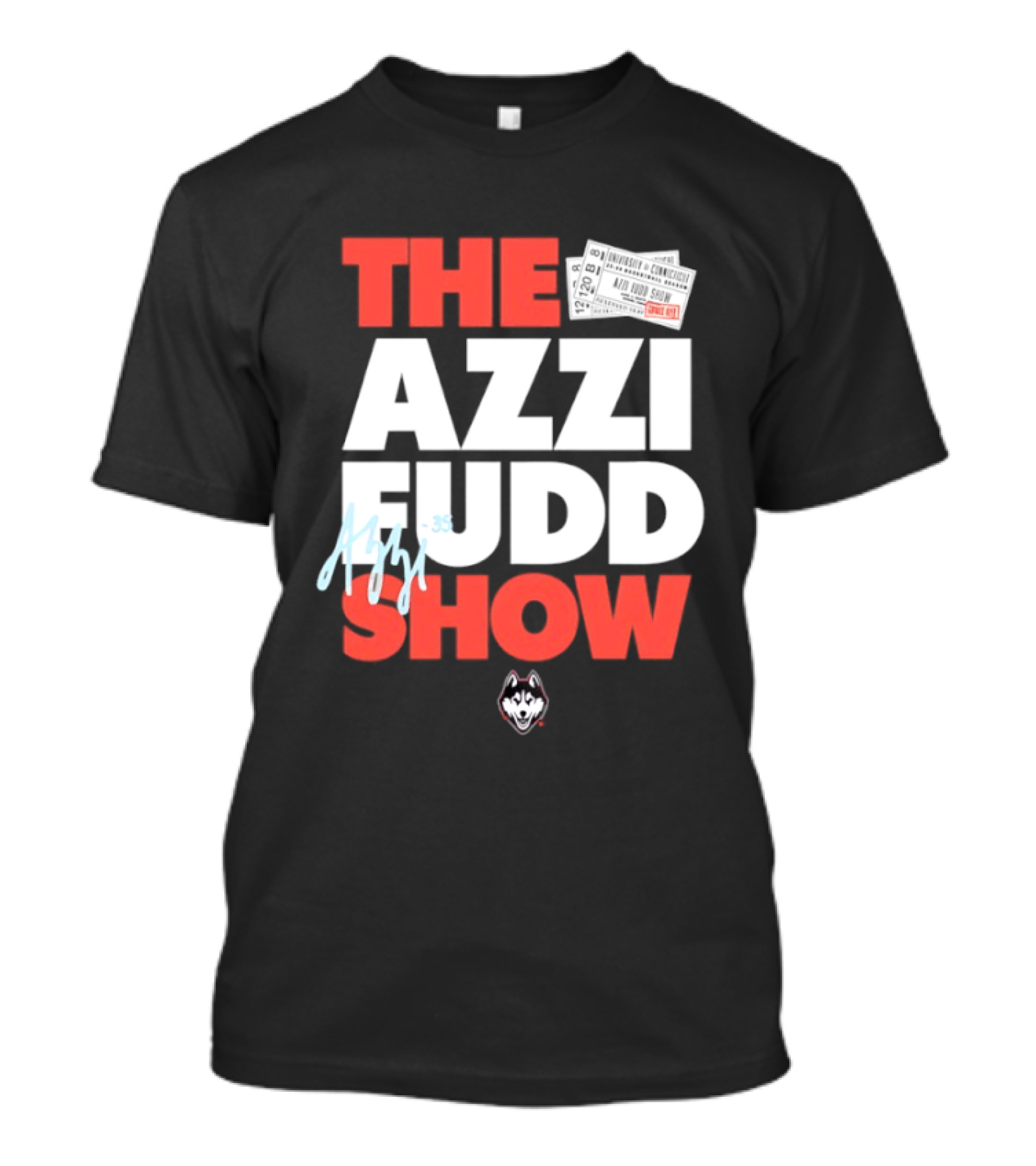 The Azzi Fudd Show UConn Huskies Basketball 35 T-Shirt