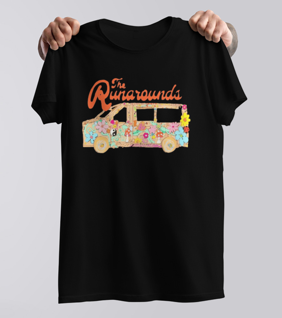 The Runarounds Minivan Flower Power Retro Psychedelic T-Shirt