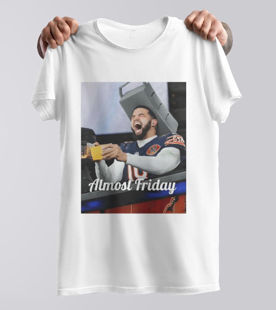 Almost Friday Cheese Grater Chicago Football Game Day Humor T-Shirt