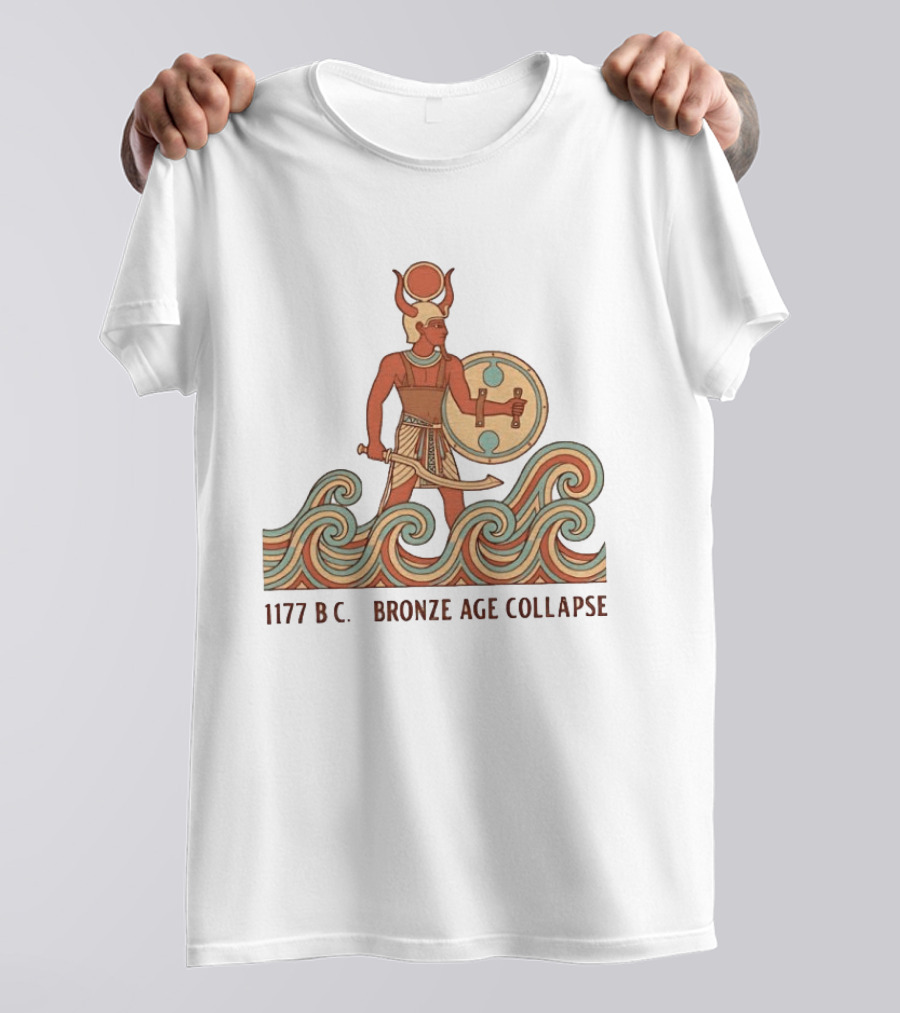 1177 BC Bronze Age Collapse Sea People Ancient Mediterranean Warrior T-Shirt