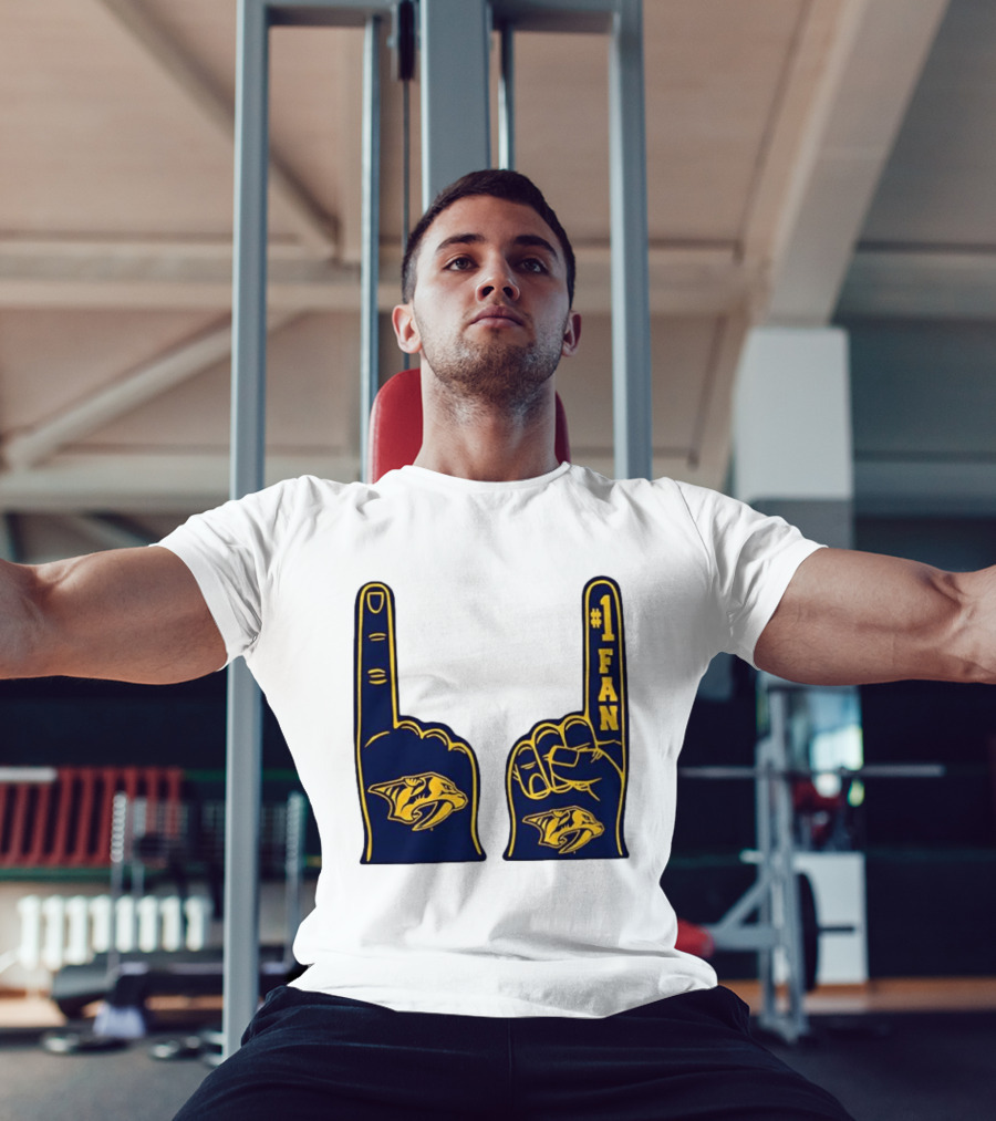 Nashville Predators #1 Fan Foam Finger T-Shirt