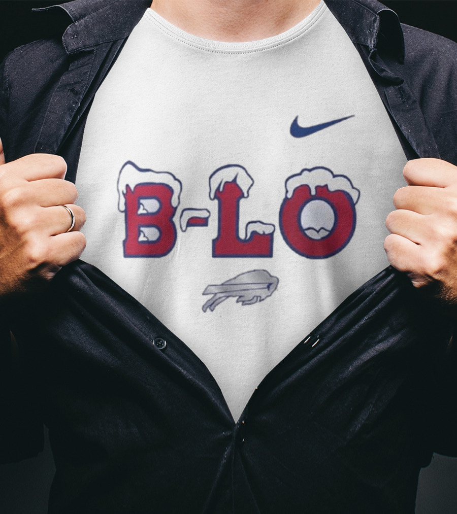 Nike Buffalo Bills B Lo Rivalry Series Snow Edition T-Shirt