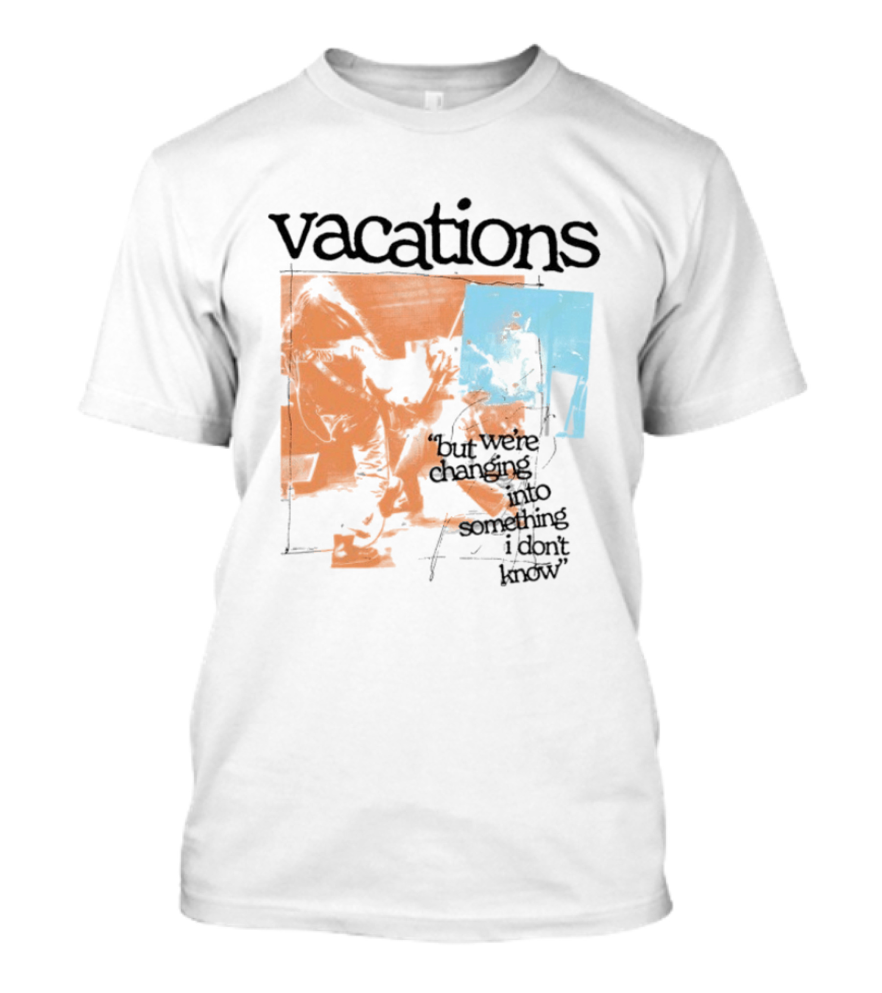 Vacations But We're Vacations I Don't Know Cool Retro Aesthetic T-Shirt