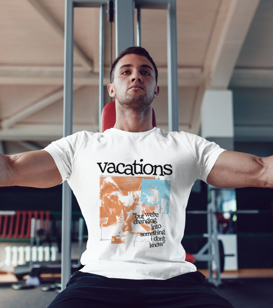 Vacations But We're Vacations I Don't Know Cool Retro Aesthetic T-Shirt