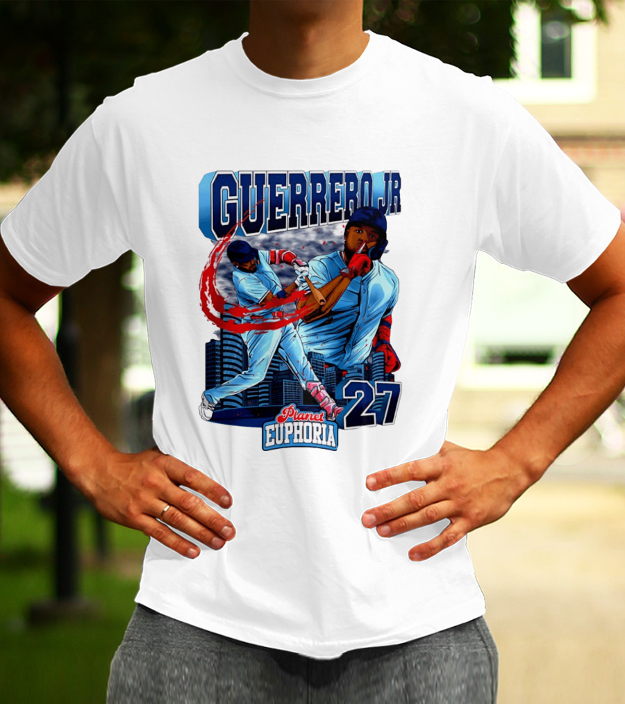 Guerrero Jr Planet Euphoria 27 Blue Jays Baseball Toronto T-Shirt