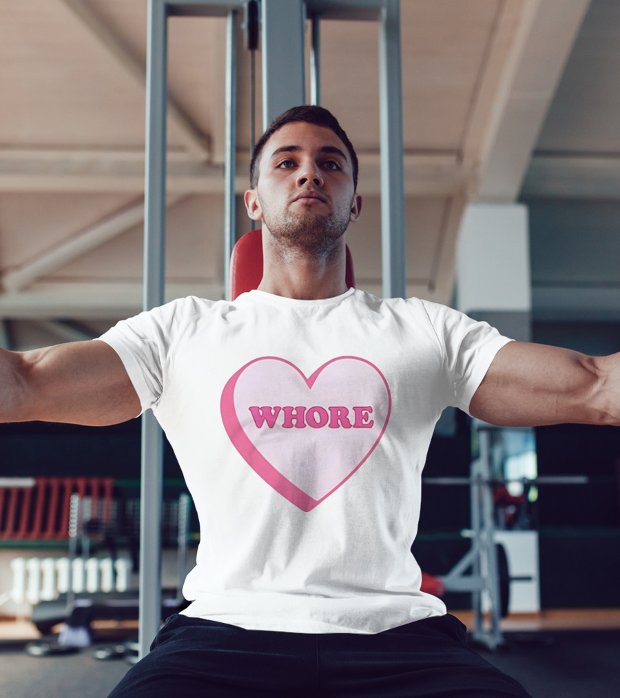 Whore Heart Pink Valentine Candy T-Shirt