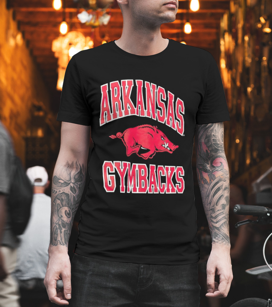 Arkansas Razorbacks Gymbacks Red Pig T-Shirt