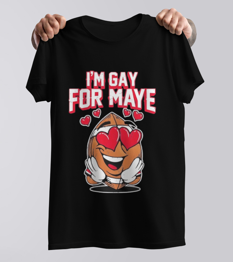 I'm Gay For Maye Cute Basketball Emoji Hearts T-Shirt