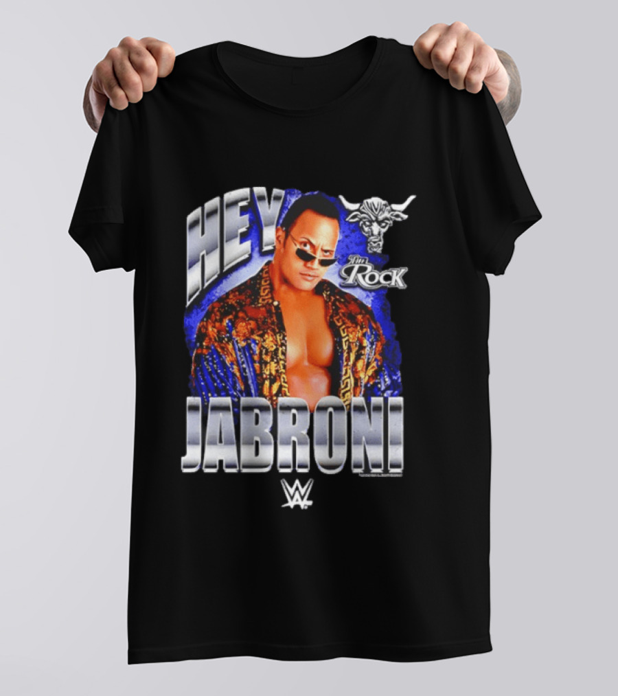 Hey Jabroni I'm Rock WWE Bull T-Shirt