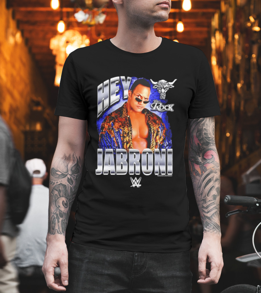 Hey Jabroni I'm Rock WWE Bull T-Shirt
