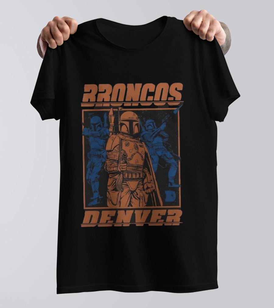 Broncos Denver Boba Fett Star Wars Mashup T-Shirt