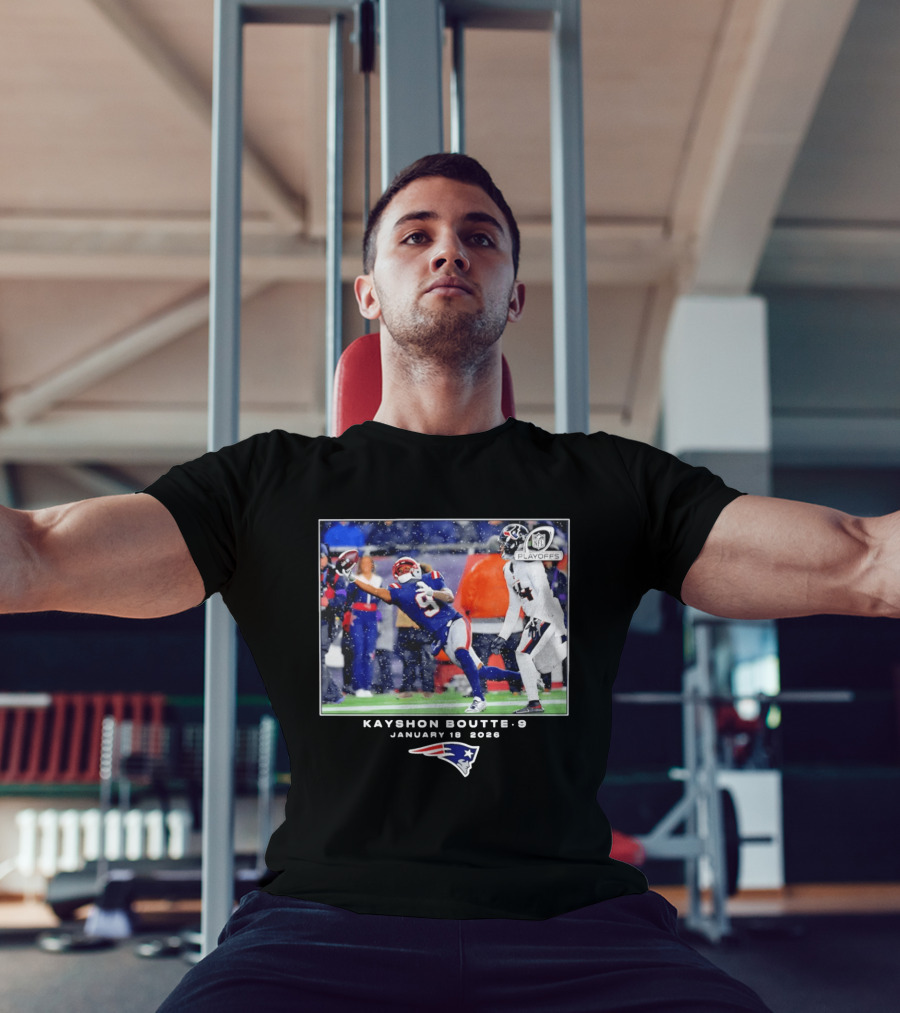 Kayshon Boutte New England Patriots January 18 2026 Playoffs T-Shirt