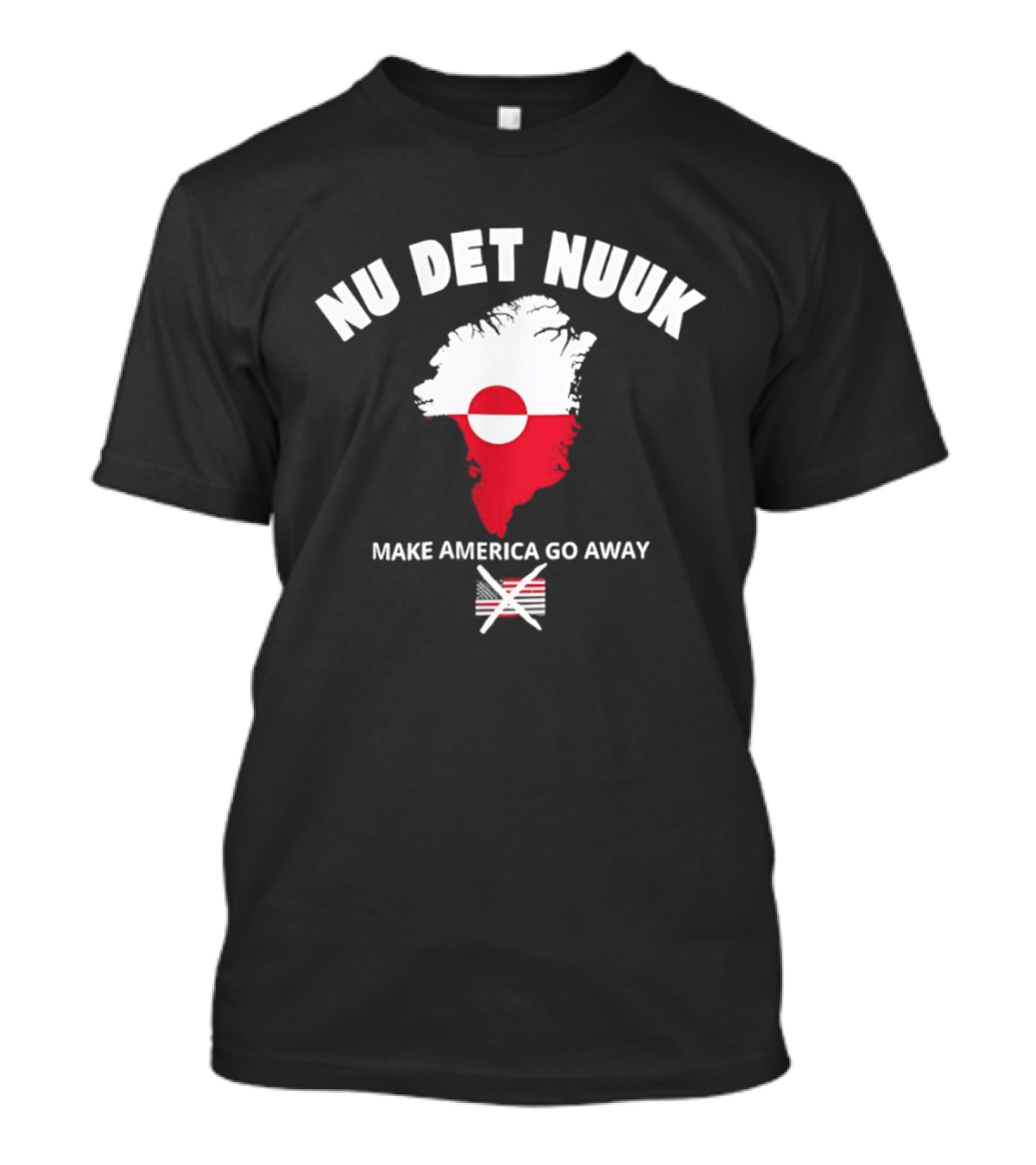 Nu Det Nuuk Greenland Make America Go Away Greenland T-Shirt