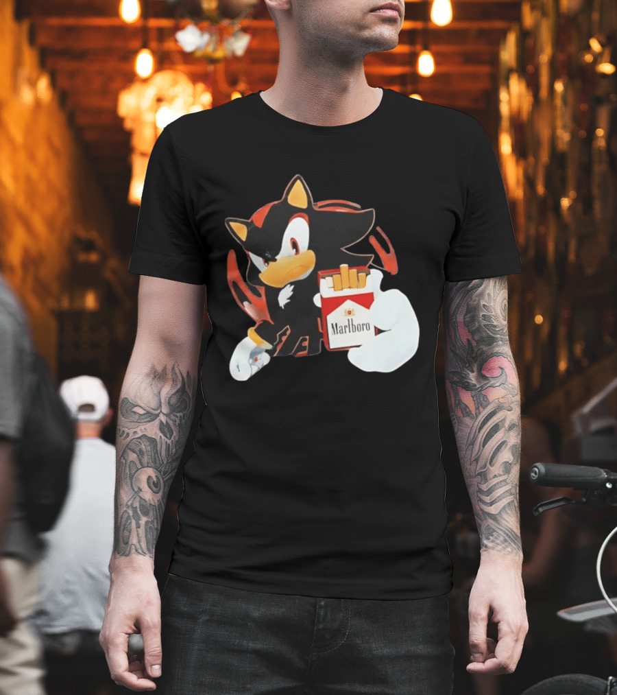 Shadow The Hedgehog Marlboro Red Pack T-Shirt