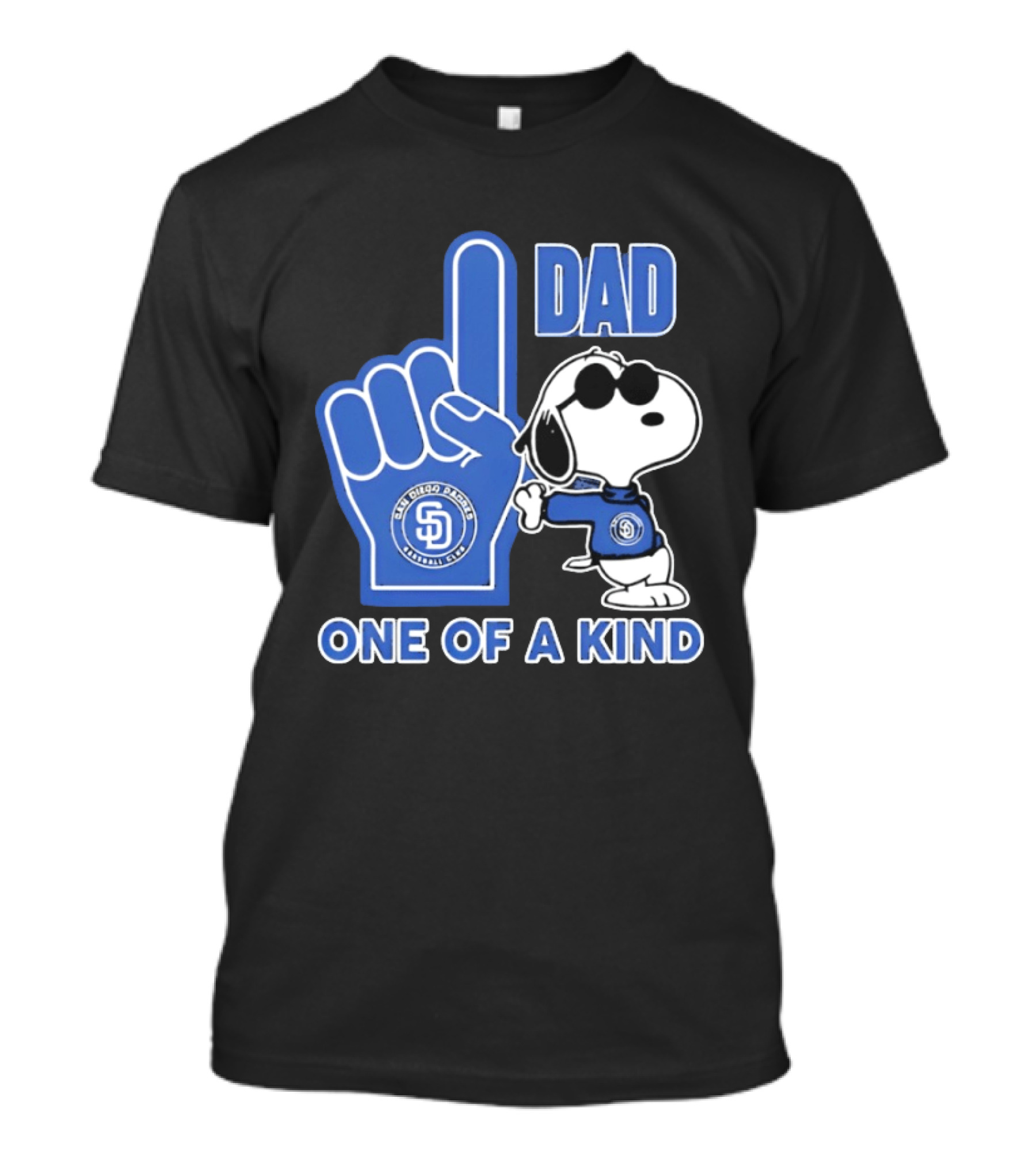 San Diego Padres Snoopy Number One Dad One Of A Kind T-Shirt