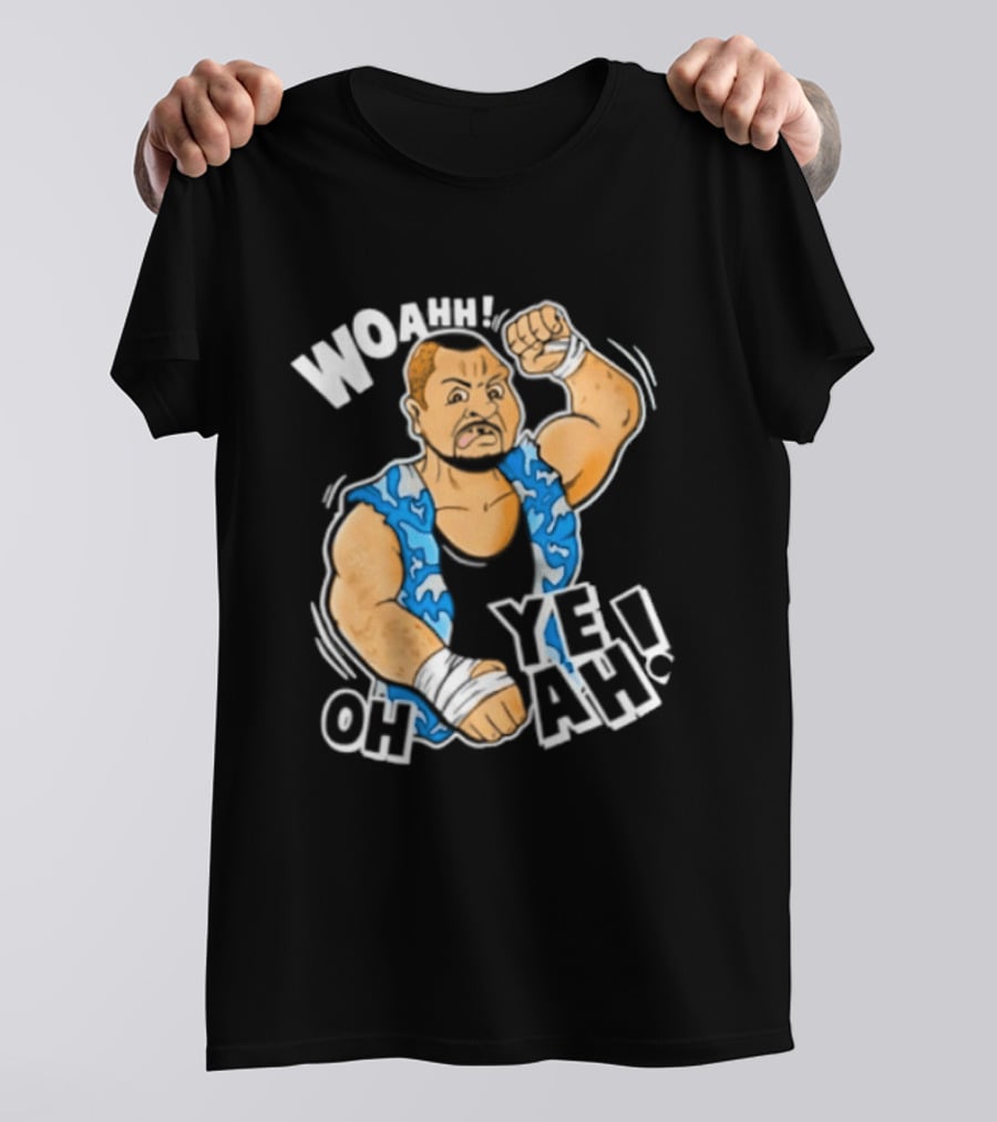 Original WWE The Bushwhackers Woahh Oh Yeah Caricature T-Shirt