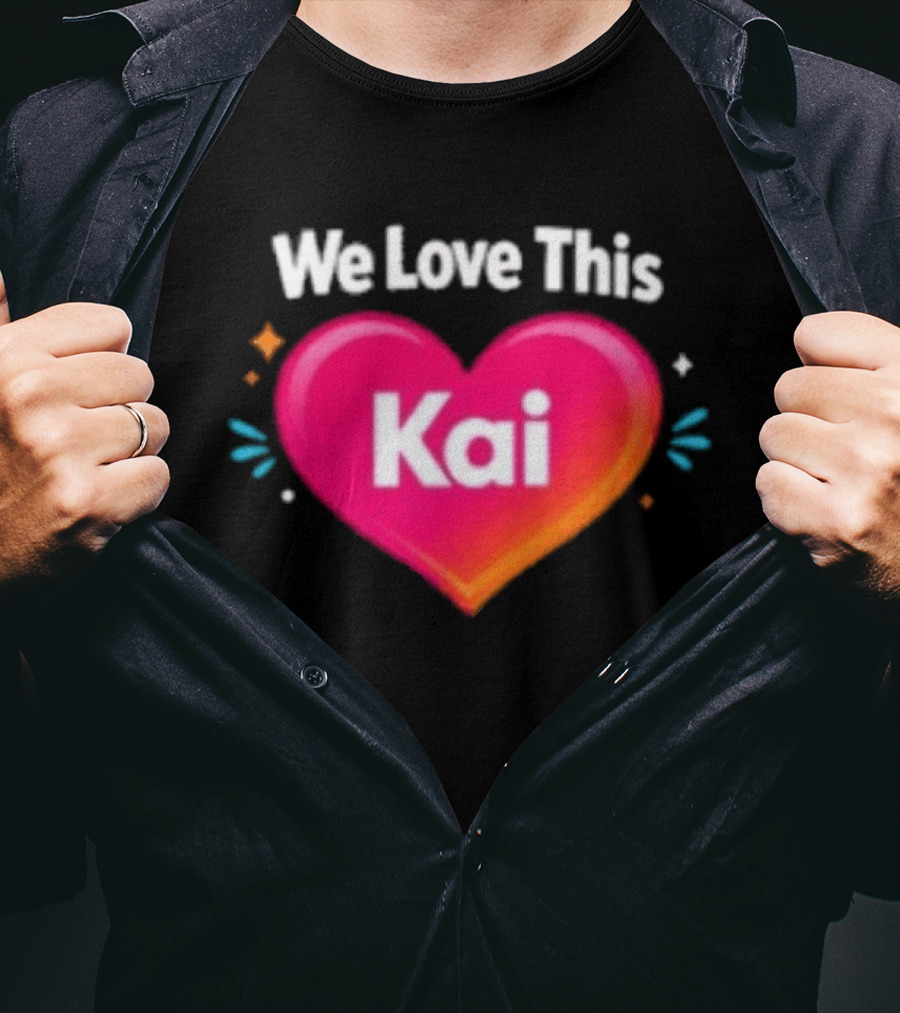 We Love This Kai Heart Design With Colorful Accents T-Shirt