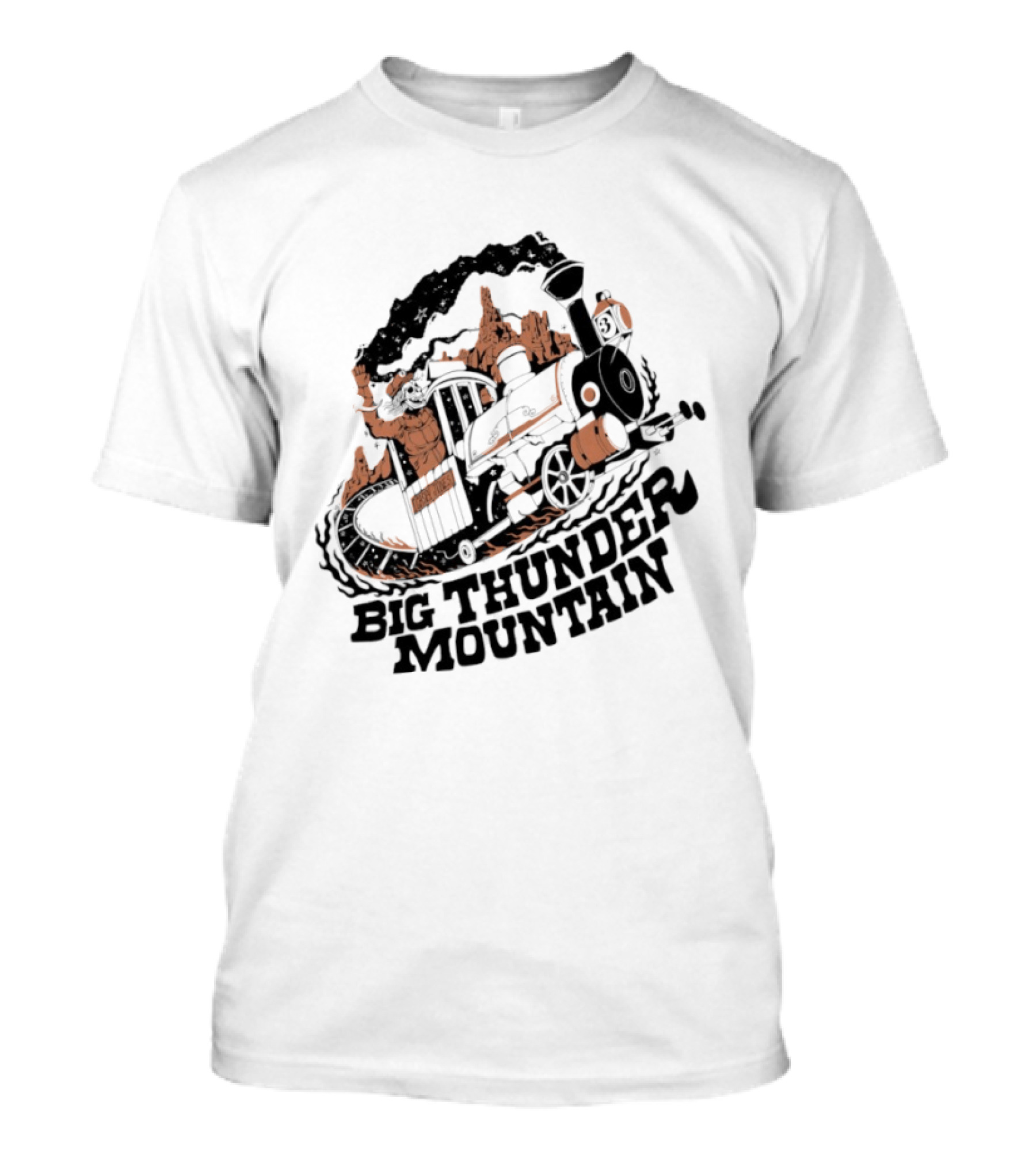 Big Thunder Mountain Railroad Skeleton Train Adventure T-Shirt
