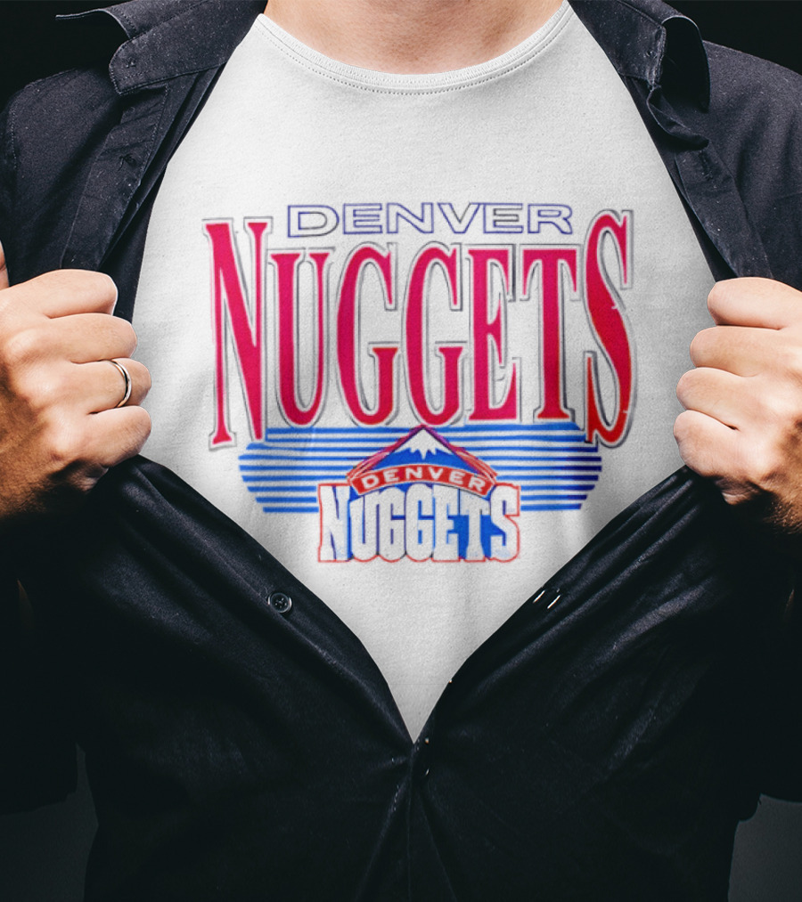 Denver Nuggets NBA Basketball Retro Style Vintage Logo Collection T-Shirt