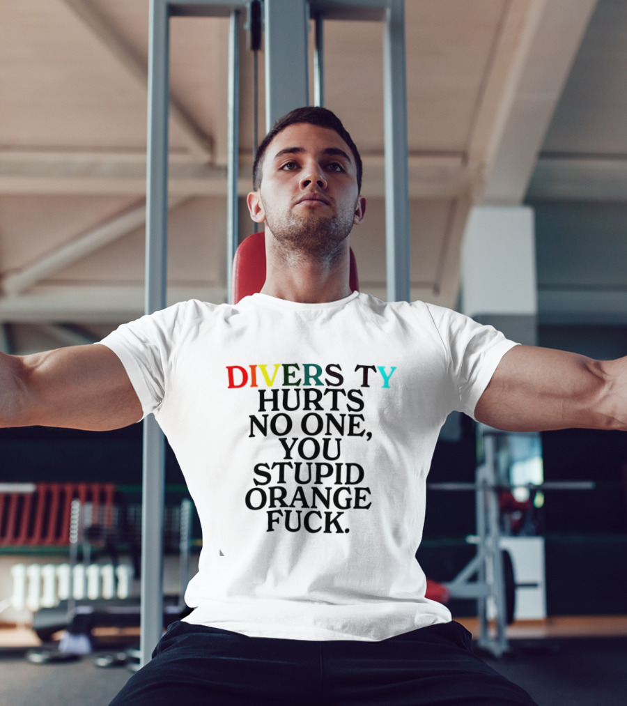 Diversity Hurts No One You Stupid Orange Fuck LGBTQ Pride T-Shirt