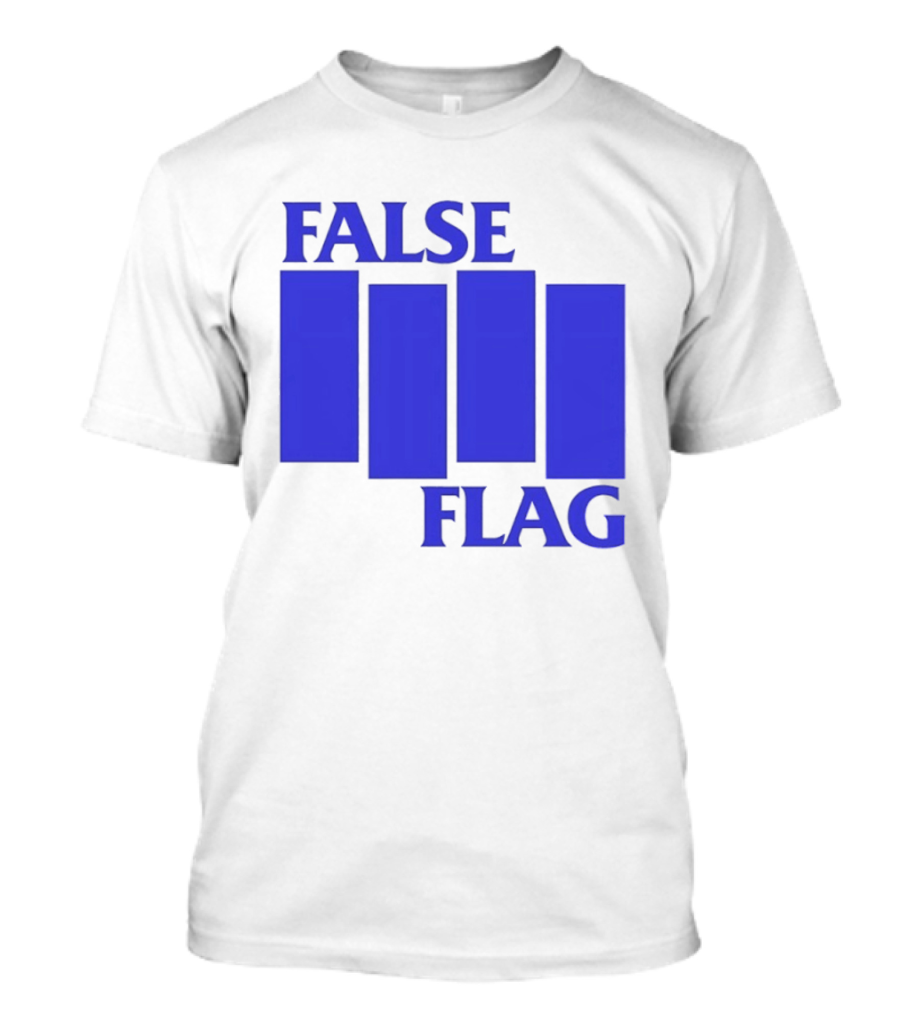 False Flag Bars Blue T-Shirt