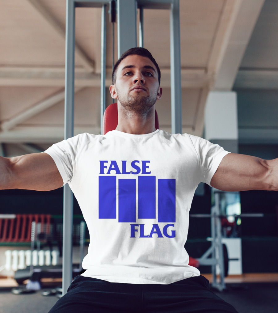 False Flag Bars Blue T-Shirt