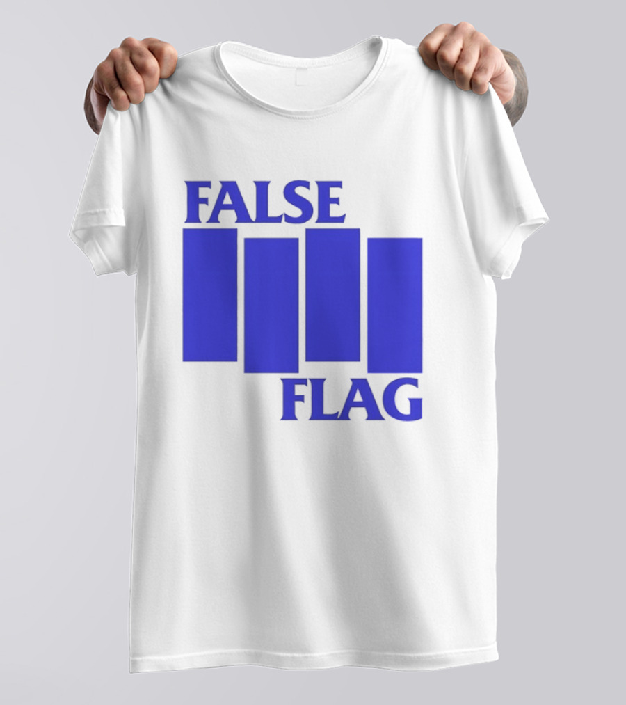 False Flag Bars Blue T-Shirt
