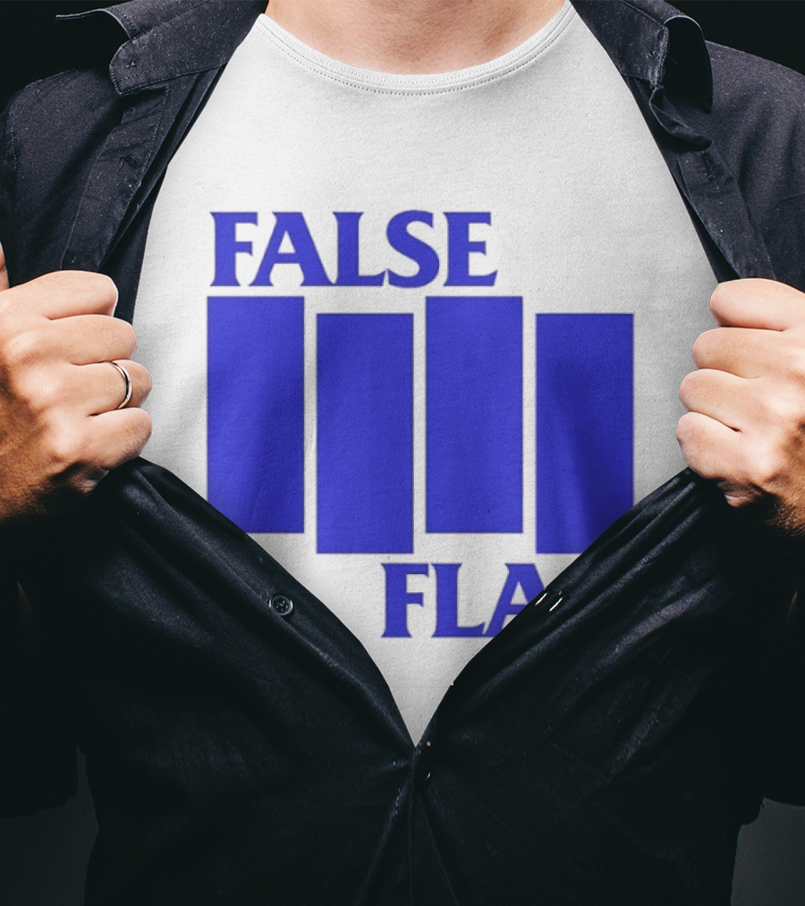 False Flag Bars Blue T-Shirt