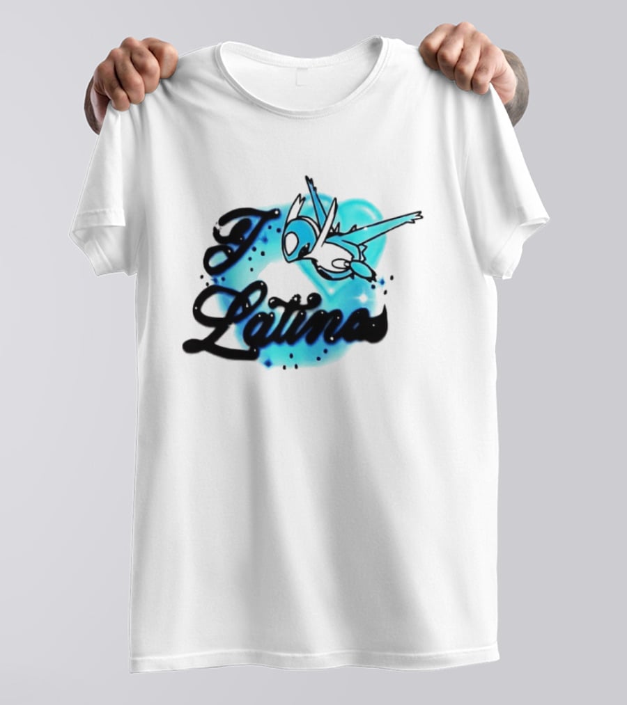 I Latinas Lugia Pokémon Style Art Blue T-Shirt