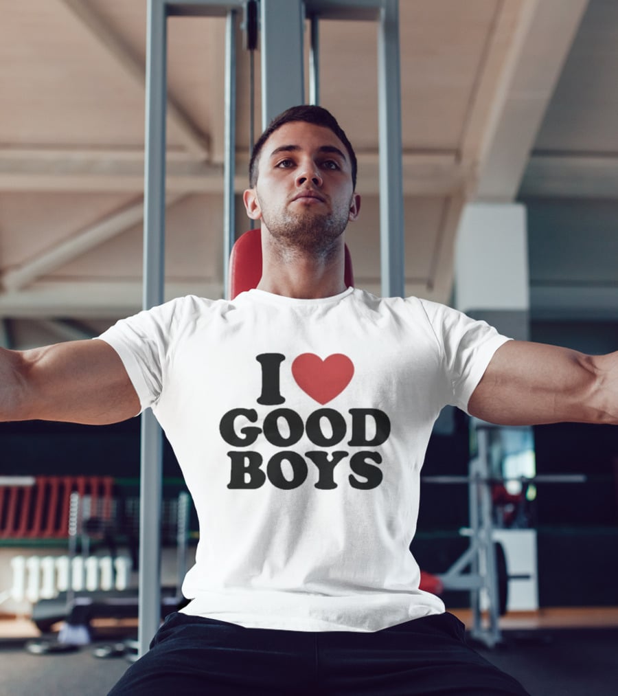 I Love Good Boys Heart T-Shirt