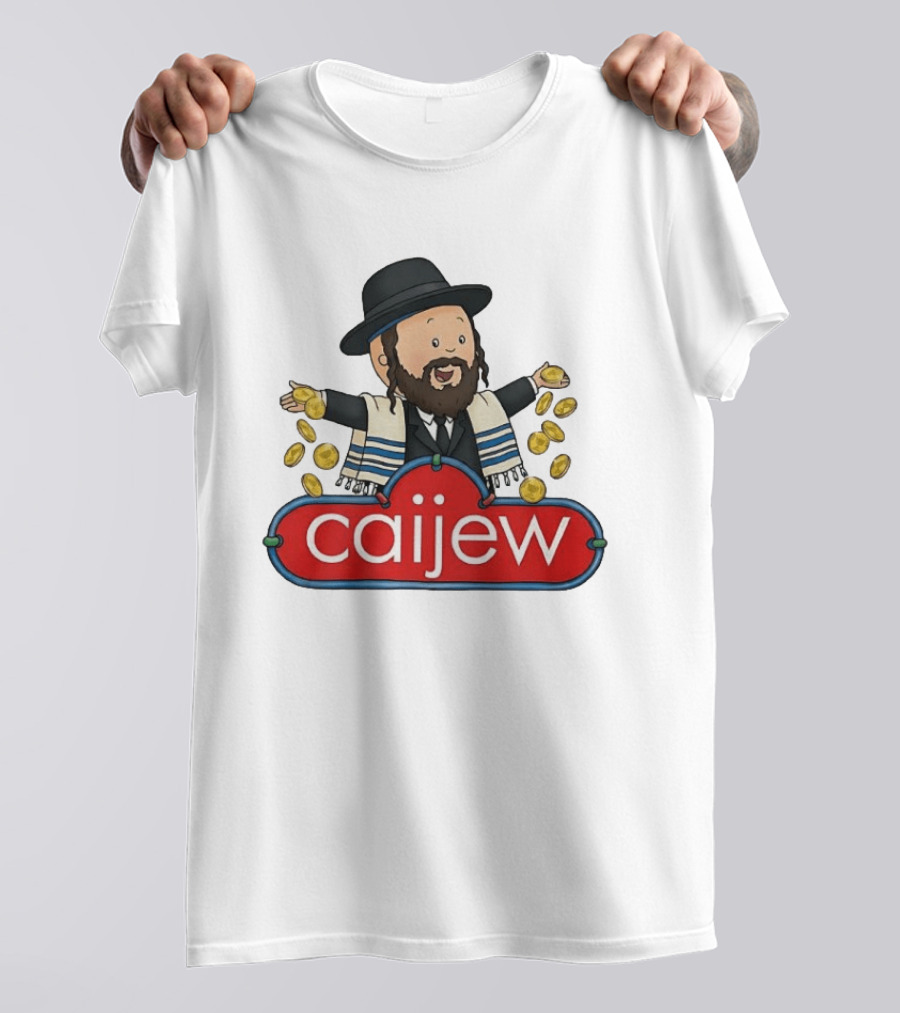 Jewish Caijew Meme Funny Rabbi Throwing Coins T-Shirt