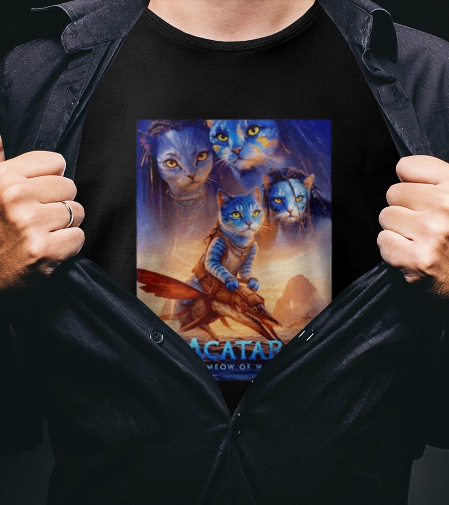 Acatar The Meow Of Water Cat Avatar Fantasy Cats Ocean Adventure T-Shirt
