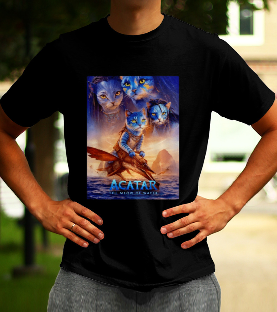 Acatar The Meow Of Water Cat Avatar Fantasy Cats Ocean Adventure T-Shirt