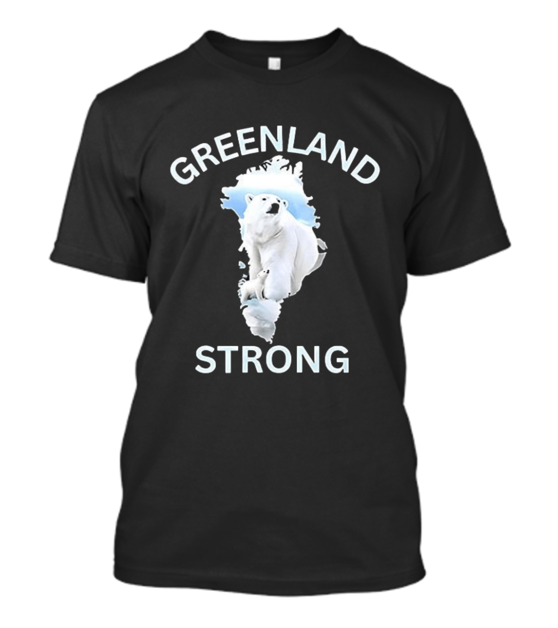 Greenland Strong Polar Bear Map T-Shirt