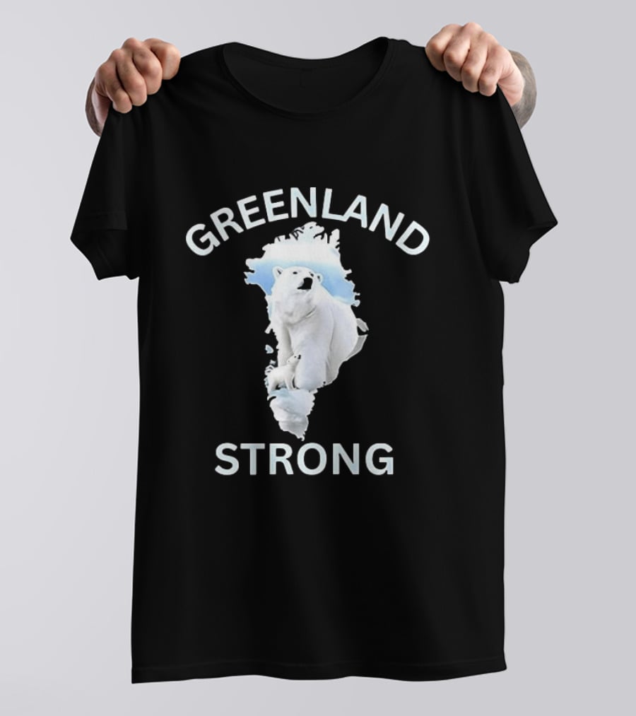 Greenland Strong Polar Bear Map T-Shirt