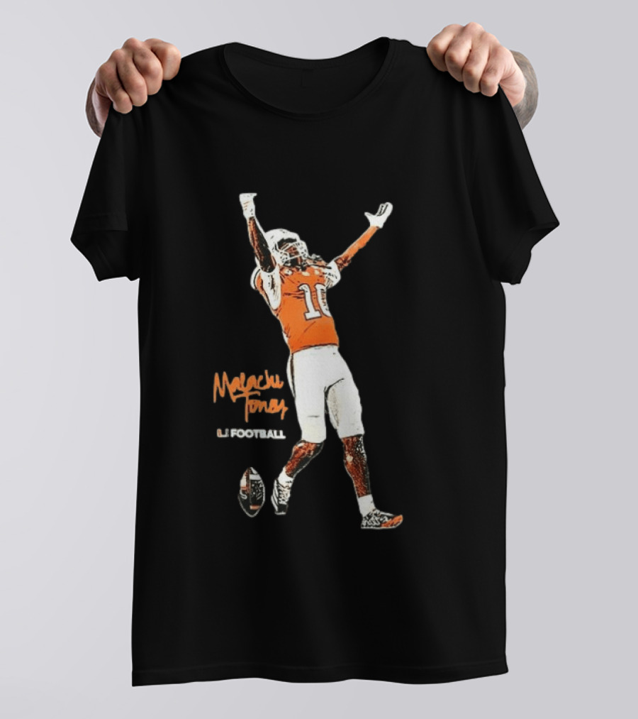 Malachi Toney Football 10 Celebration T-Shirt