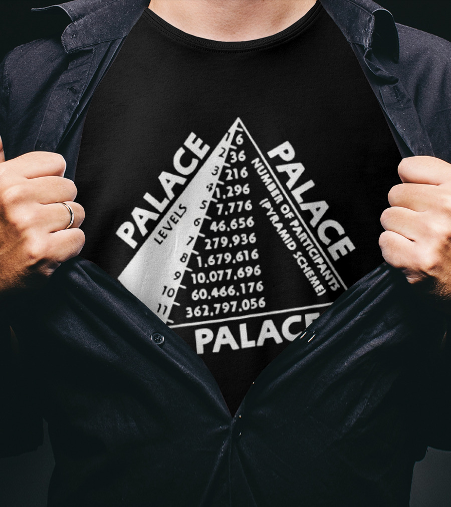 Palace Pyramid Scheme Participants Numbers Pyramid T-Shirt