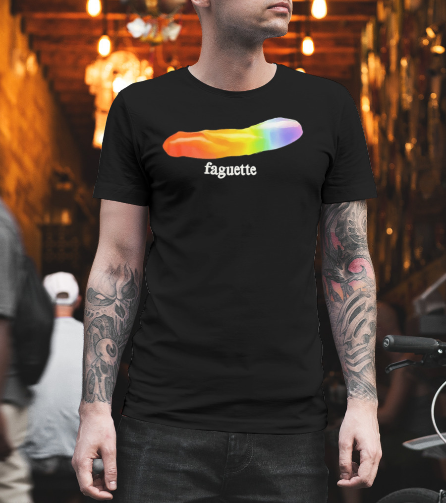 Faguette Rainbow LGBTQ Pride T-Shirt
