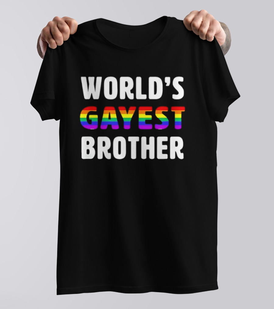 World's Gayest Brother LGBT Pride Rainbow T-Shirt