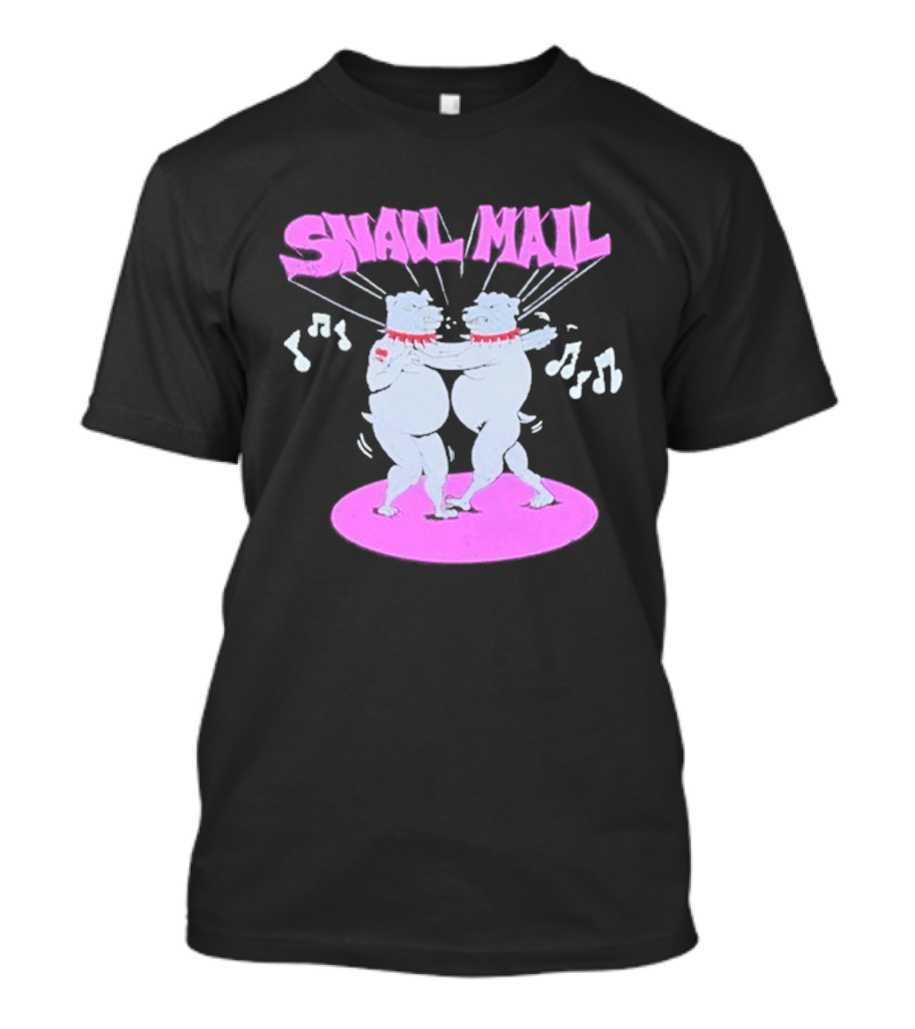 Snail Mail Bulldogs Dance Music Notes Duo T-Shirt