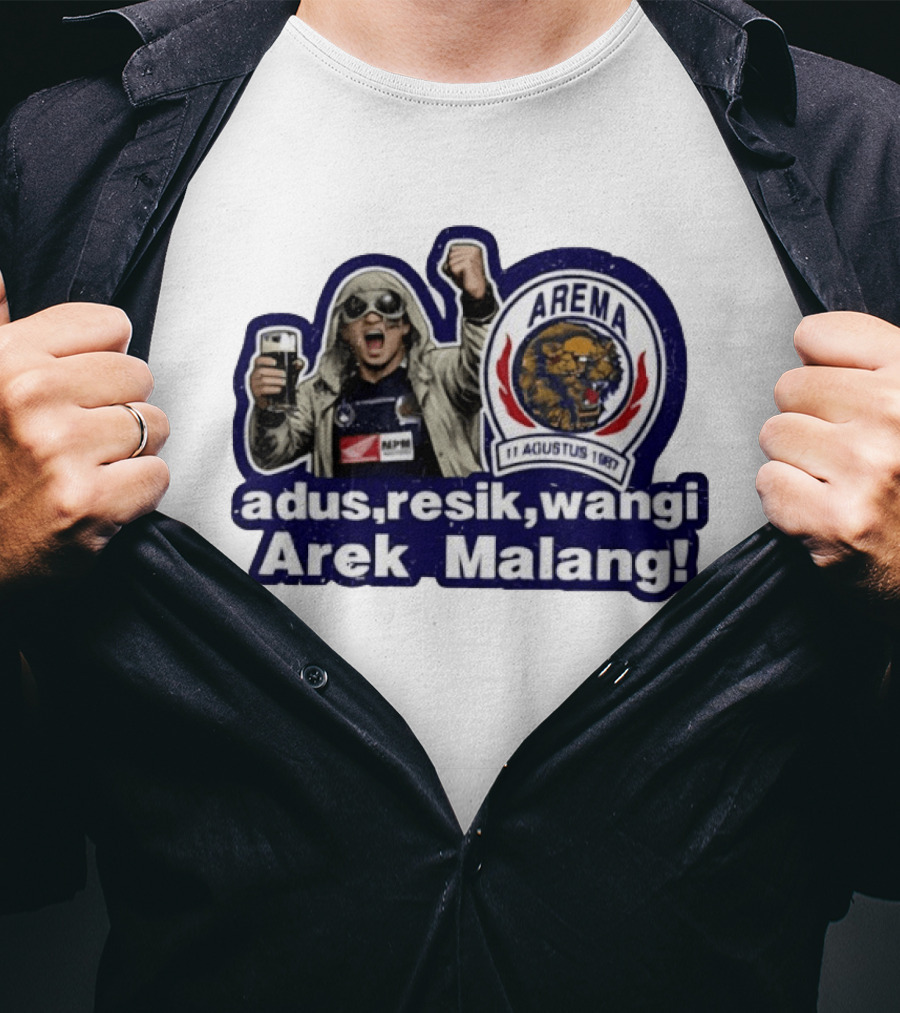Arema August 11 1987 Adus Resik Wangi Arek Malang Football Fan Celebration T-Shirt