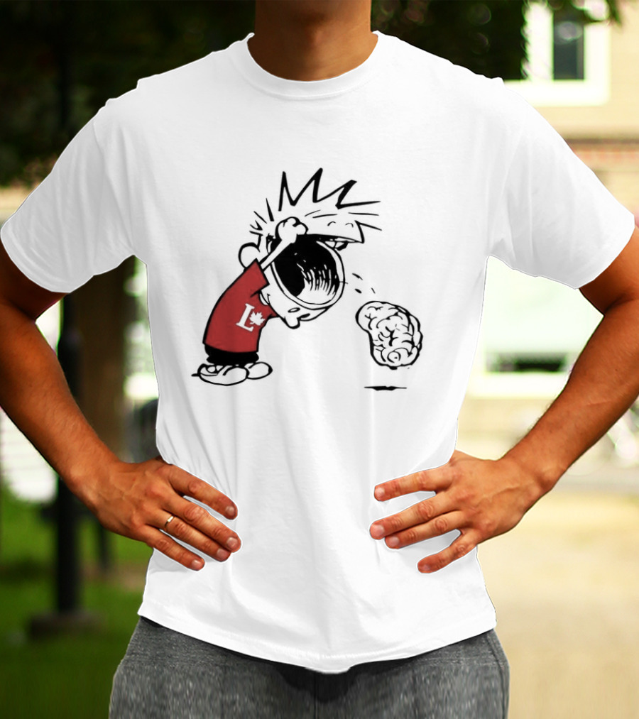Calvin Hobbes Political Satire Cartoon Liberal Theme Peanuts T-Shirt