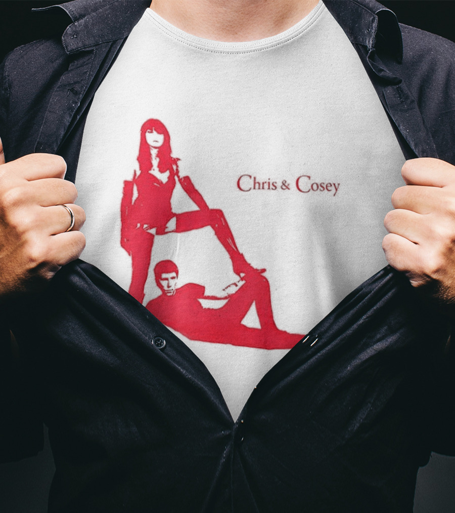 Chris And Cosey Red Silhouette Duo T-Shirt