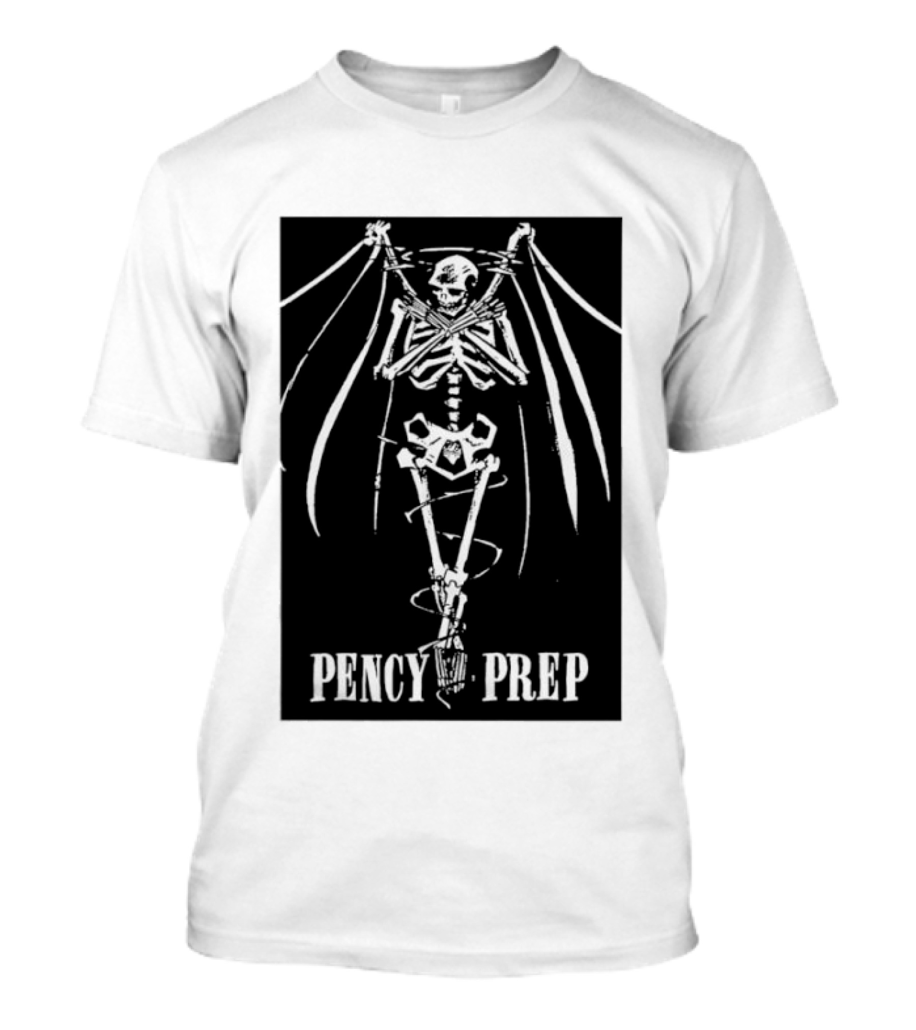Pencey Prep Skeleton Flyer Ransom Bats Crossed Arms Band Merch T-Shirt