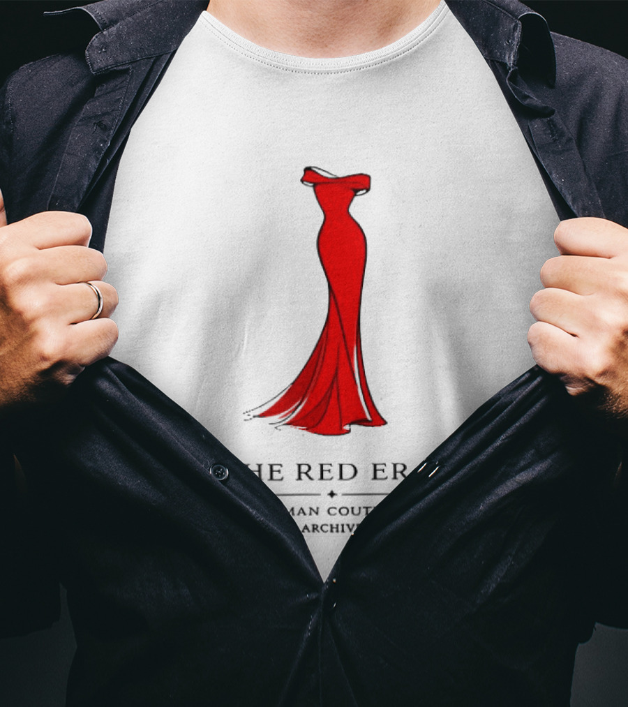 The Red Era Roman Couture Archive Evening Dress T-Shirt